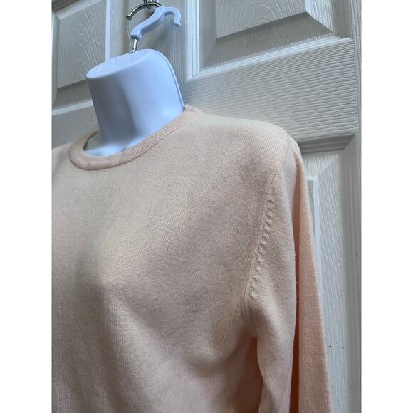 Vintage Express Tricot Acrylic Pull Over Sweater Size Small Pale Apricot - Picture 3 of 9